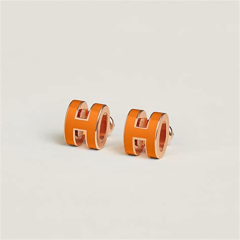 hermes pop earrings|hermès mini pop h earrings.